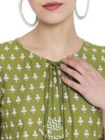 Women's Rayon Floral Printed Short Kurti Tops for Women - Image 3